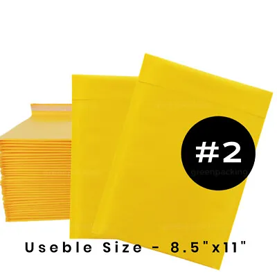 #2  Kraft Bubble Mailers 8.5''x11'' Self Seal Padded Envelope Shipping Bags • $2.24