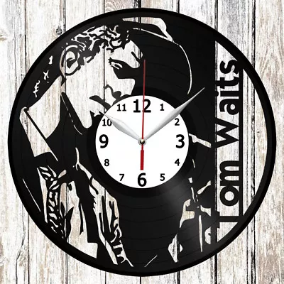 Tom Waits Vinyl Wall Clock Made Of Vinyl Record Original Gift 2494 • $14.99