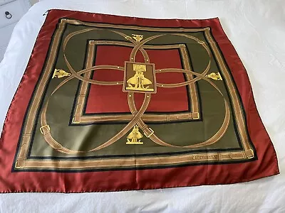 Vintage Burberry’s Authentic | Silk Scarf | Shelter Under A Burberry’s 34 X 35” • $150