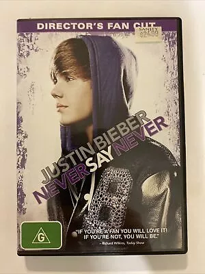 Justin Bieber - Never Say Never (Director's Cut Edition DVD 2010) • $7.99