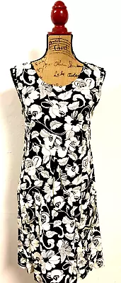 Anthropologie Maeve Shift Dress Floral Sleeveless Pockets Women's Size 0 • $14.25