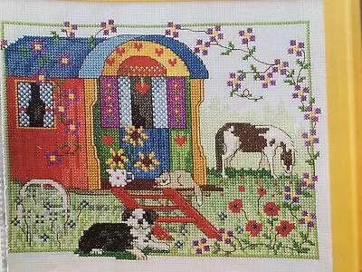 Sitting Pretty Romany Caravan Cross Stitch Design Chart • £1.39