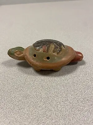 Vintage Collectible Clay Turtle Ocarina Flute With 4 Holes • $10