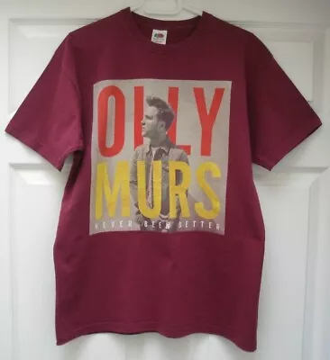 Olly Murs Never Been Better 2015 Tour Red M T-Shirt 40 Inch Chest • £12.89