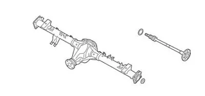 2017-2019 Nissan Titan Rear Axle Assembly 43003EZ12A OEM. • $400