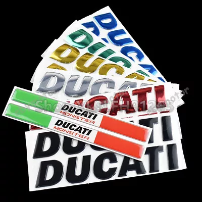 Motorcycle Fuel Tank Emblem Decals For Ducati Monster BIke Racing Badge Stickers • $12.82