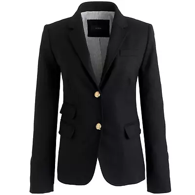 J.CREW Schoolboy Blazer In Black Size 2 • $65
