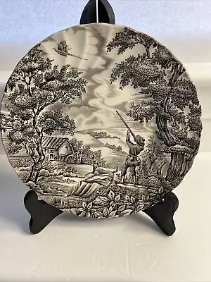 Vintage The Hunter By Myott Hand Engraved Permanent Bird Dog 8” Plate • £18.79