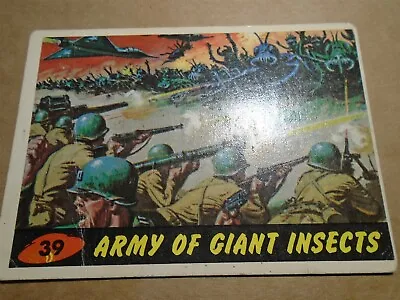 £18.99 • Buy MARS ATTACKS #39 Army Of Giant Insects A&BC 1962 Bubbles Inc Card Issue USA