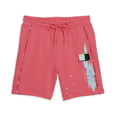 Puma T7 Wal Short 7“ Mens Pink Casual Athletic Bottoms 53905435 • $28.15