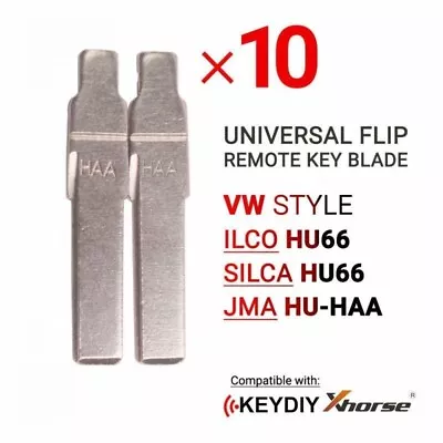 10x New Universal Flip Remote Key Blade Fit For V.W Type HU66 HU-HAA • $9.95