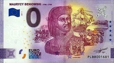 £3.75 • Buy Zero Euro Bill - 0 Euro Bill - Poland - Maurycy Beniowski 2021-1