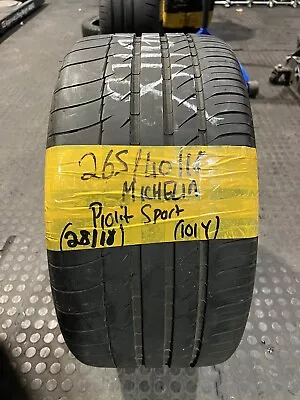 265/40/18 Michelin Pilot Sport  10Y 4.82MM TREAD PART WORN TYRE - Dot 28/18 • $101.04