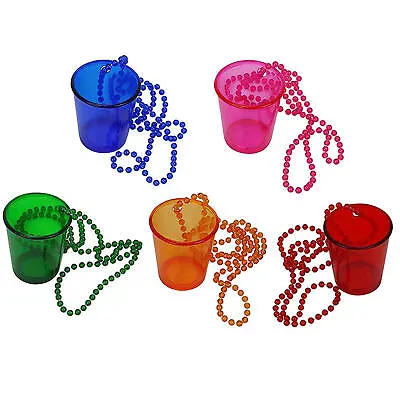 12pcs Hen Party Shot Glass Necklaces Cup Shot Glasses Favor Night Do Accessories • $28.19