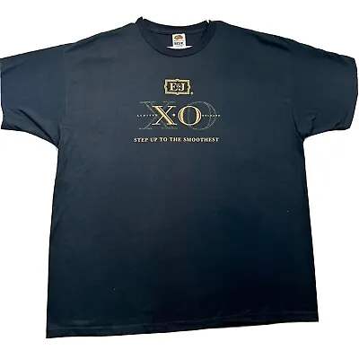 E&J XO Brandy Shirt 2XL Mens Black Hennessy Hip Hop Liquor Mobb Deep • $18.89
