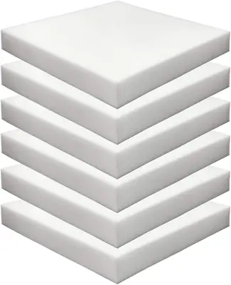 (6-Pack 1  X 20  X 20  HD Upholstery Foam High Density Foam (Chair Cushion Squar • $77.99