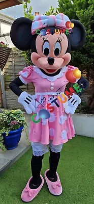 Pink Minnie Mouse Lookalike Costume Mascot Fancy Dress Hire Delivery Within UK • £50