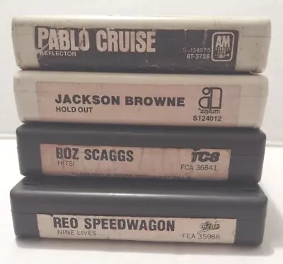 70s Rock 8 Track Tapes Lot Boz Skaggs Pablo Cruise Jackson Browne REO Speedwagon • $12