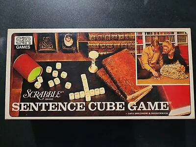 Vintage Scrabble Sentence Cube Game - 1971 Excellent Condition Never Used • $10