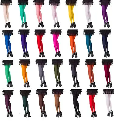 £5.99 • Buy Opaque Tights Choose From 26 Fashionable Colours 40 & 60 &100 Denier , SizesS-XL