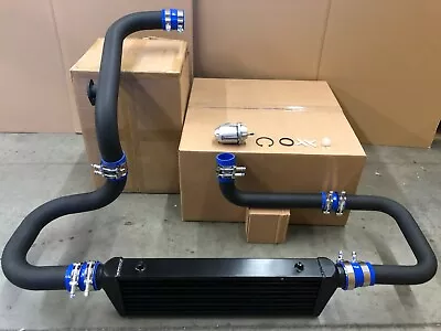 Black Intercooler Piping Kit SQV BOV + Blue Coupler For 92-00 Honda Civic EG EK • $224.99