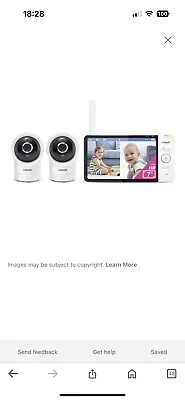 Vtech RM7764-2hd Monitor Only Smart WiFi Remote Access Baby Monitor • $29.99