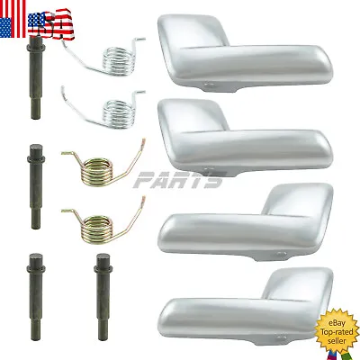 Door Handles Inside Interior Satin Chrome Set Of 4 For Expedition Navigator • $32.91