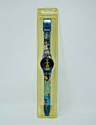 Vintage Disney Cinderella Watch Girls Wrist Watch Kid Holographic Blue NIP  • $14.99