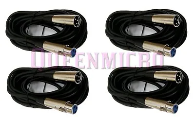 4 Pack- 25FT XLR 3Pin Male Female Mic Microphone Audio Shielded Cable 25'Ft Foot • $27.95
