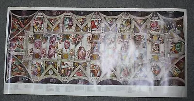 Vintage Michelangelo Sistine Chapel's Vault Poster 1970 • $350