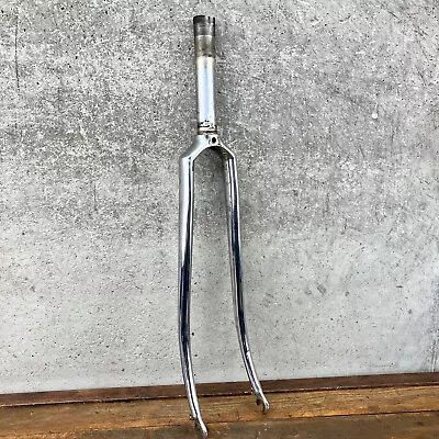 Vintage Fork Leg PARTS ONLY Campagnolo Dropouts Steel Chrome  1 In Threaded Road • $59.99