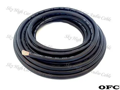 8 Gauge OFC AWG BLACK Power Ground Wire Sky High Car Audio By The Foot GA Ft  • $1.35