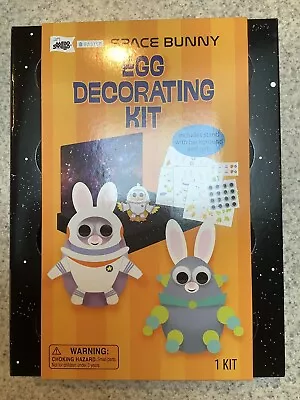 Space Bunny Egg Decorating Kit Includes Stand With Background And Gels Nib • £2.28