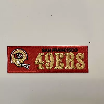 San Francisco 49ers NFL Vintage CLASSIC Embroidered Iron On Patch  4” X 1.5” Apx • $6.79