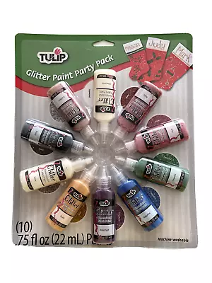 ✅ 3D Fabric Paint  10 X 22ml Tulip Fabric Paint Party Pack Craft Gift Set • £14.99