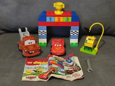 Lego Duplo Set 10600 Disney Pixar Cars Classic Race Incomplete No Box Wrong Car • $18