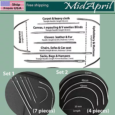 $3.98 • Buy Curved Mattress Needles Hand Sewing Needle For Household Upholstery