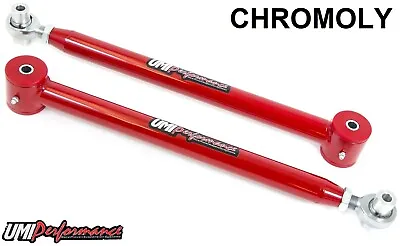 UMI 82-02 F-Body Tubular Adjustable Lower Control Arms Poly/Rod End Combo RED • $269.99
