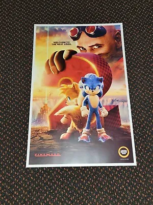 $10 • Buy SONIC THE HEDGEHOG 2 Cinemark Limited Edition 11 Inx17 In Poster 