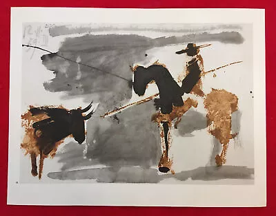 $92.07 • Buy Pablo Picasso,Before The Thrust,Vintage Rare Offset Lithograph 1961 Plate-signed