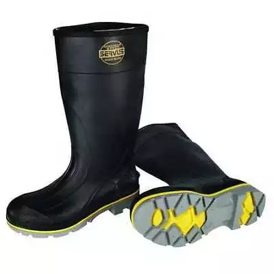 Honeywell Servus 75109/15 Size 15 Men's Steel Rubber Boot Black • $37.89