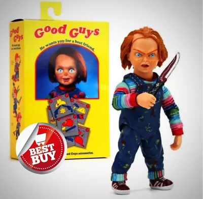 NECA - Chucky Good Guy Doll Child's Play Ultimate 4  Action Figure Doll Toy NEW • $48.99