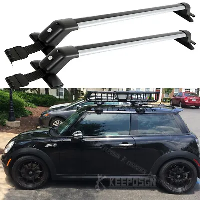 For Mini Cooper 44  Roof Rack Aluminum Cross Bar Luggage Cargo Carrier With Lock • $139.29
