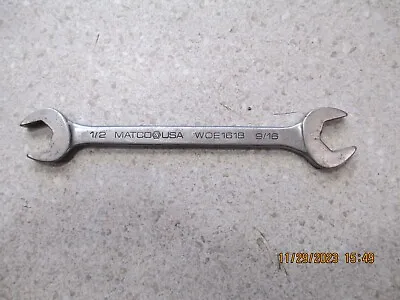 MATCO Double Open End Wrench 1/2 X 9/16 WOE1618 • $14.99