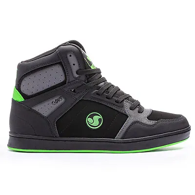 DVS Men's Honcho Blk Chr Lime Nubuck Hi Top Sneaker Shoes Clothing Apparel Sk • $111.79