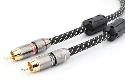 £23.95 • Buy 1x PAIR 0.5-1.5m Canarre Premium X401 3.5mm RCA Cables X2 HiFi Interconnect Lead