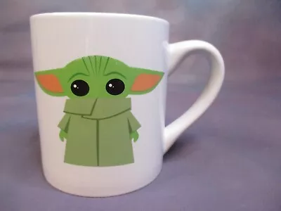 Star Wars Baby Yoda Grogu The Mandalorian 20oz Ceramic Coffee Mug WHITE *NEW* • $1