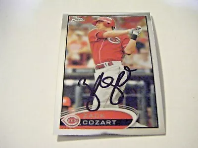 ZACK COZART Signed REDS ANGELS OLE MISS 2012 Topps Chrome Baseball Card AUTO #42 • $6.95