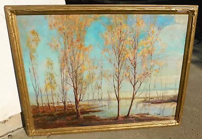 VIntage Early CA Oil/canvas Lloyd L Krebs 25 X 33 Newcomb Macklin Style Frame • $595