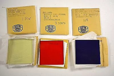 $19.97 • Buy Wratten Glass 2  50mm Filters ND 0.30 0.90 1.00 Yellow Red Blue Rolyn Schott